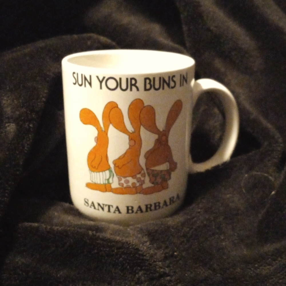 Vintage Jim Benton SUN YOUR BUNS IN SANTA BARBARA